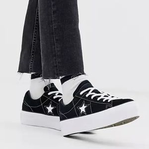CONVERSE ONE STAR BLACK PLATFORM